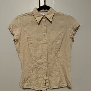 Preston & York Tan Button-Down Shirt